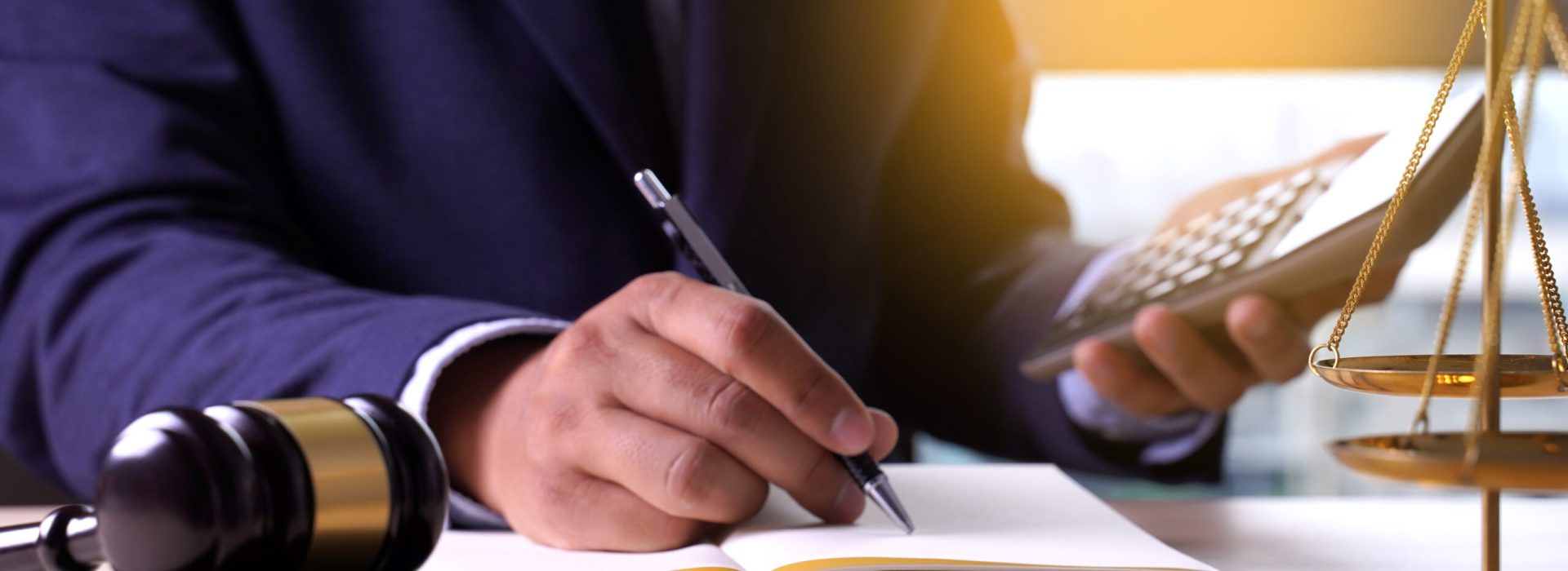 business law Judge gavel with Justice lawyers